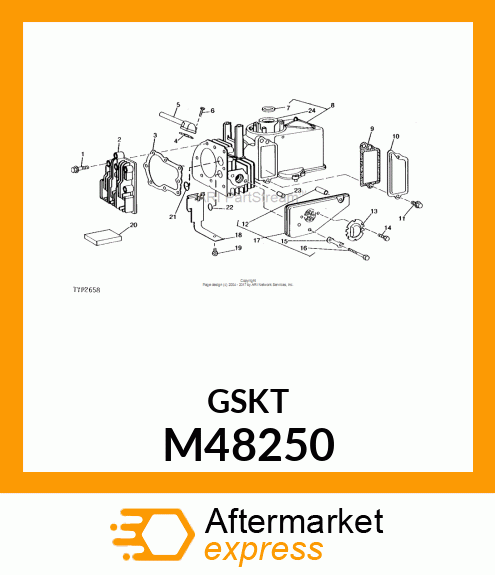 Gasket - GASKET, VALVE COVER M48250