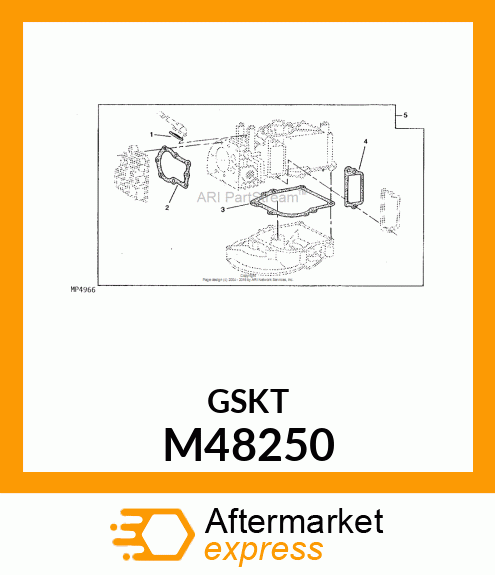 Gasket - GASKET, VALVE COVER M48250