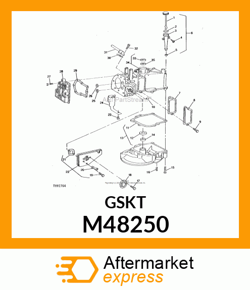 Gasket - GASKET, VALVE COVER M48250