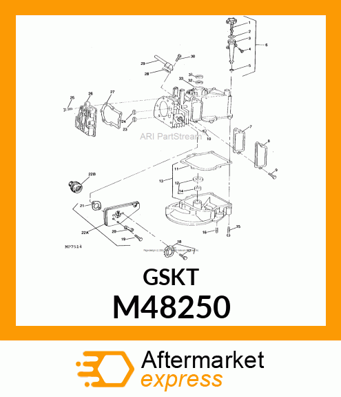 Gasket - GASKET, VALVE COVER M48250