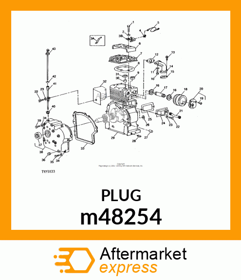 PLUG,OIL DRAIN m48254