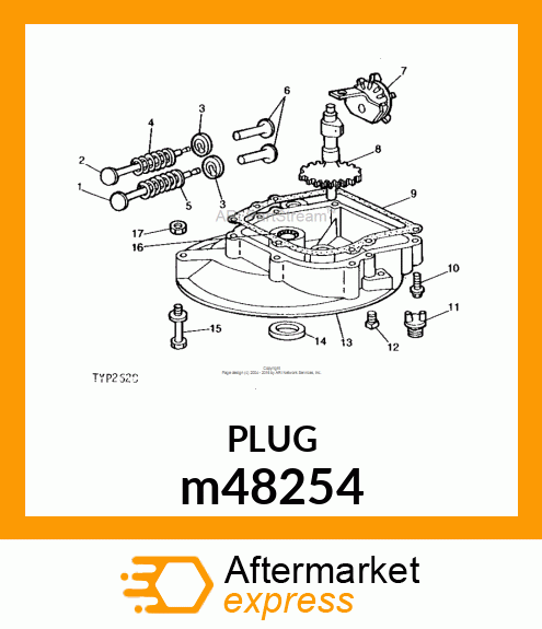 PLUG,OIL DRAIN m48254