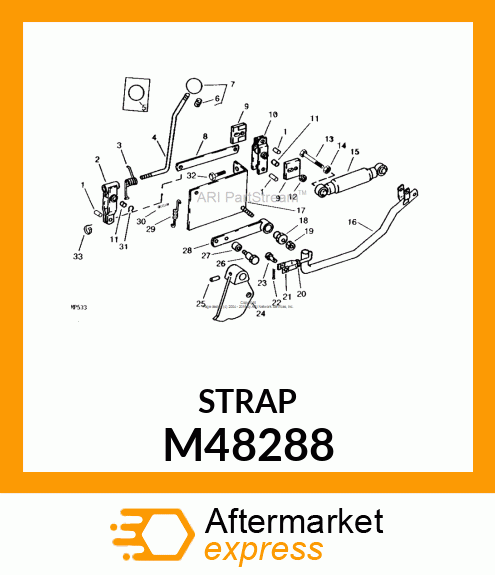 Strap - LINK, CONNECTOR M48288