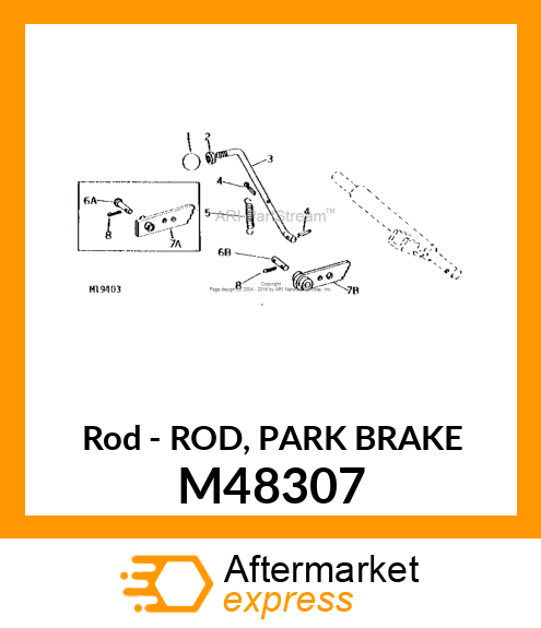 Rod - ROD, PARK BRAKE M48307