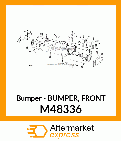 Bumper - BUMPER, FRONT M48336