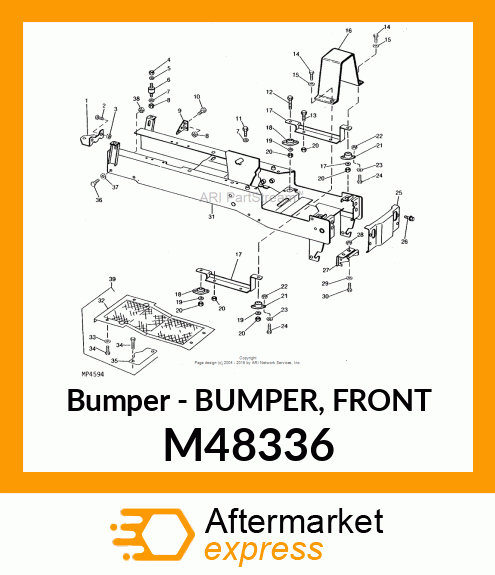 Bumper - BUMPER, FRONT M48336