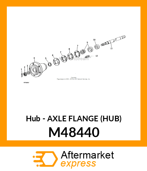 Hub - AXLE FLANGE (HUB) M48440