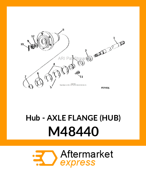 Hub - AXLE FLANGE (HUB) M48440