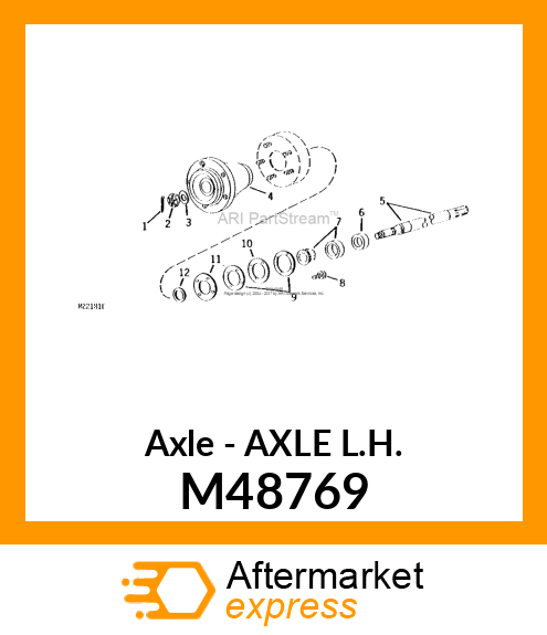 Axle - AXLE L.H. M48769