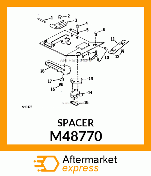 SPACER, PARK M48770