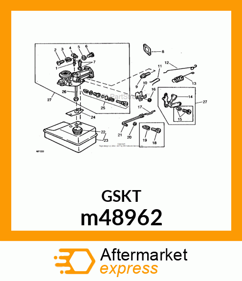 GASKET, TANK m48962