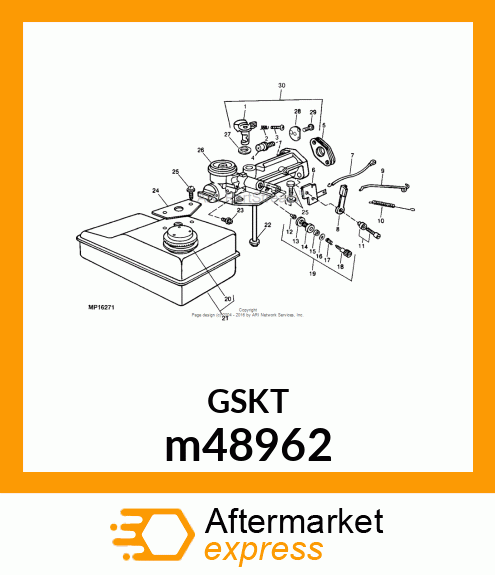 GASKET, TANK m48962