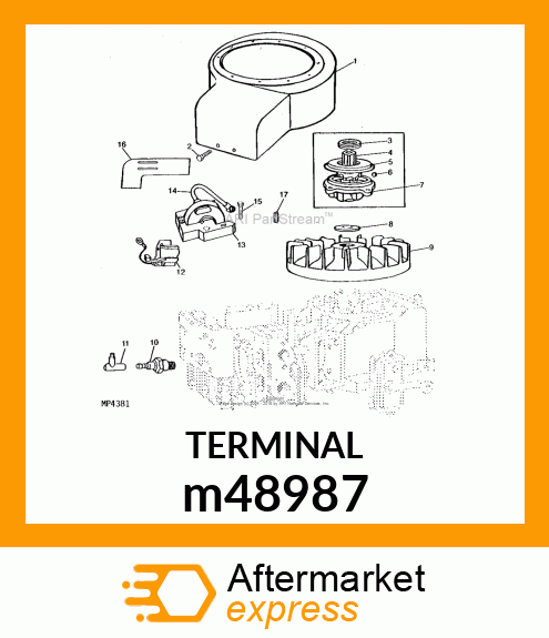 TERMINAL, CABLE m48987