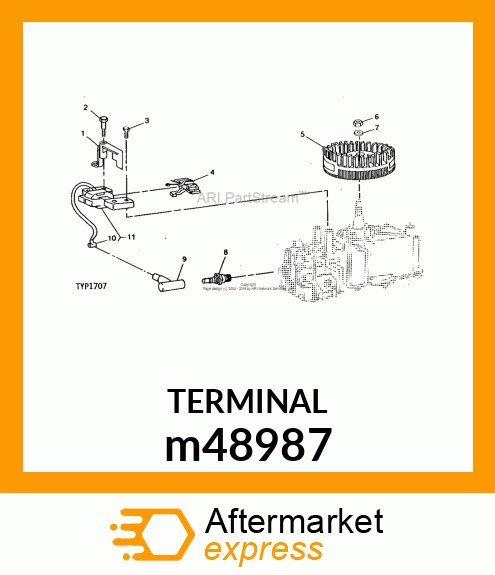 TERMINAL, CABLE m48987