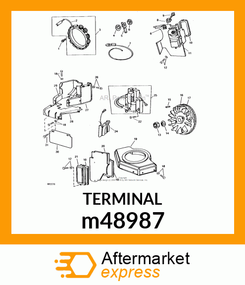 TERMINAL, CABLE m48987