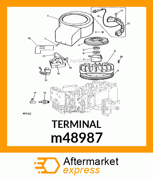 TERMINAL, CABLE m48987