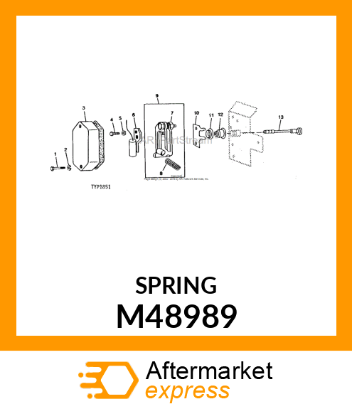 Extension Spring - BREAKER ARM SPRING M48989