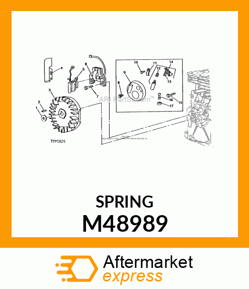 Extension Spring - BREAKER ARM SPRING M48989