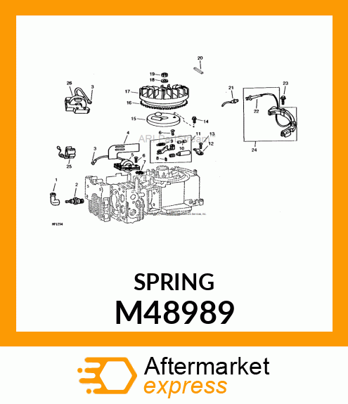 Extension Spring - BREAKER ARM SPRING M48989