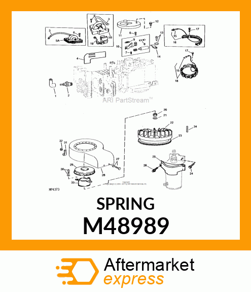 Extension Spring - BREAKER ARM SPRING M48989