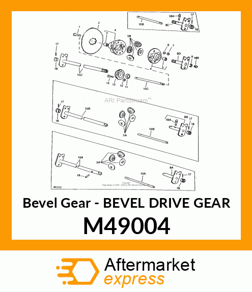 Bevel Gear - BEVEL DRIVE GEAR M49004