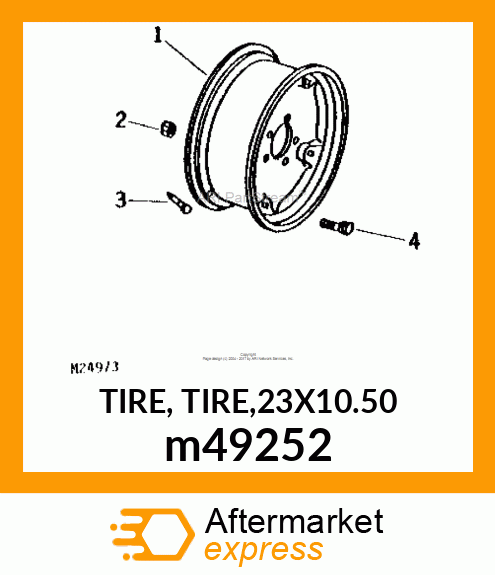 TIRE, TIRE,23X10.50 m49252