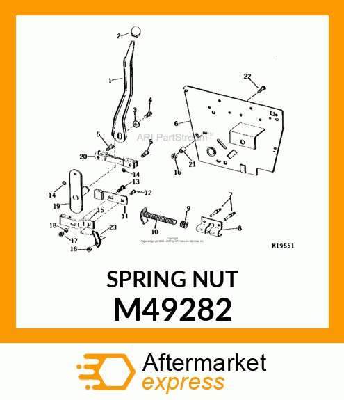Angle - NUT SPRING (Part is Obsolete) M49282