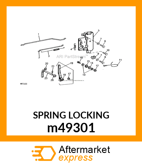 PIN, LOCKING SPRING m49301