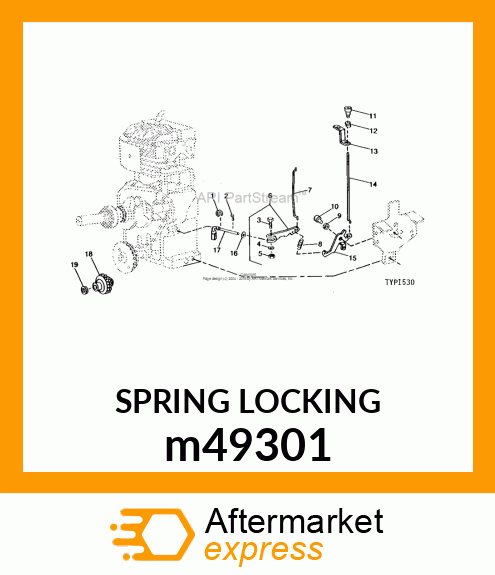 PIN, LOCKING SPRING m49301