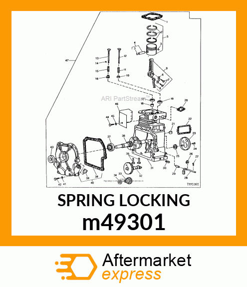 PIN, LOCKING SPRING m49301