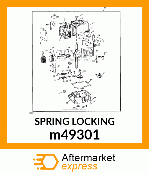 PIN, LOCKING SPRING m49301