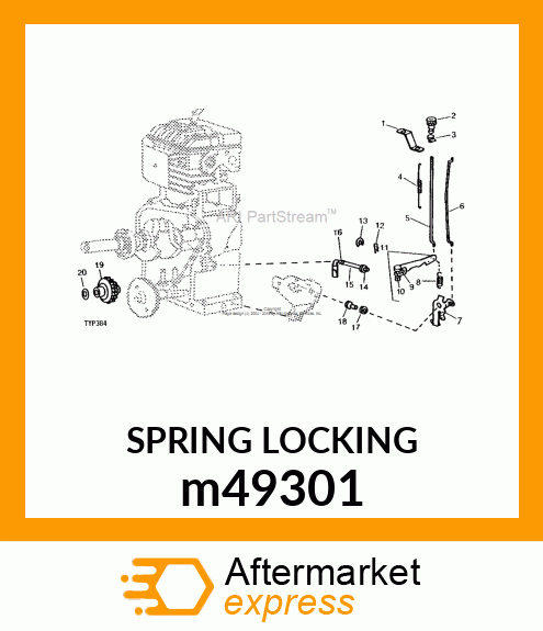 PIN, LOCKING SPRING m49301