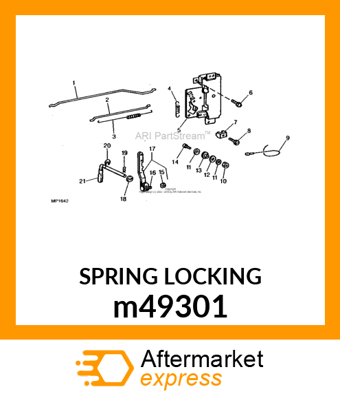 PIN, LOCKING SPRING m49301