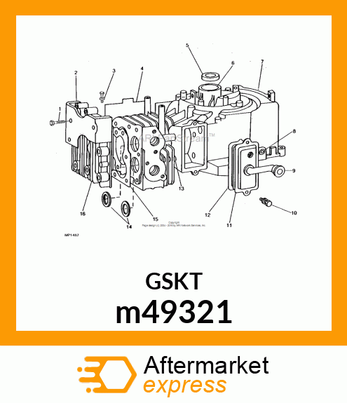 GASKET, CYLINDER HEAD m49321