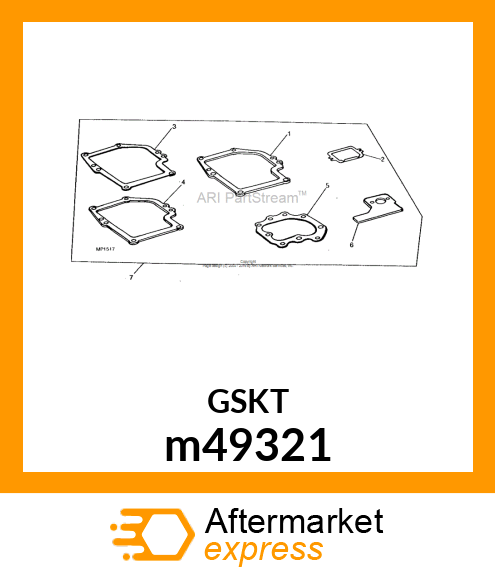 GASKET, CYLINDER HEAD m49321