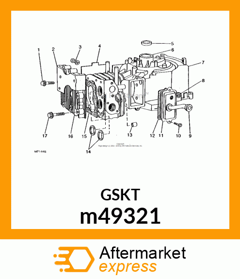 GASKET, CYLINDER HEAD m49321