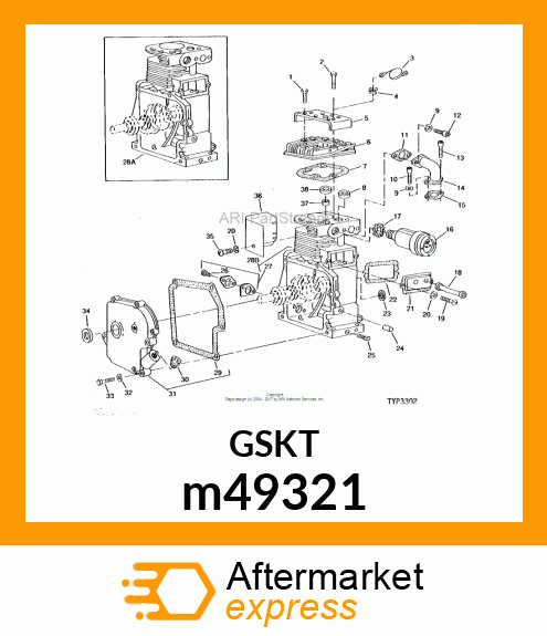 GASKET, CYLINDER HEAD m49321