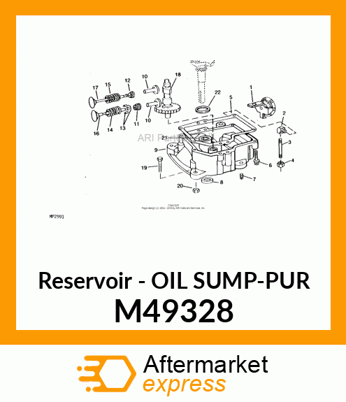 Reservoir - OIL SUMP-PUR M49328