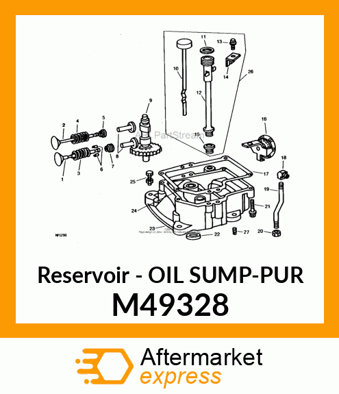 Reservoir - OIL SUMP-PUR M49328