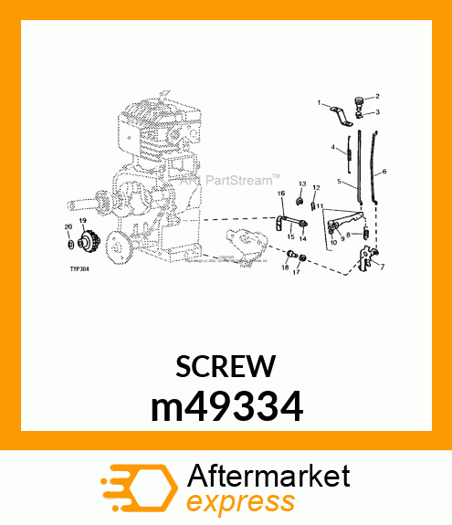 BOLT, CARRIAGE m49334