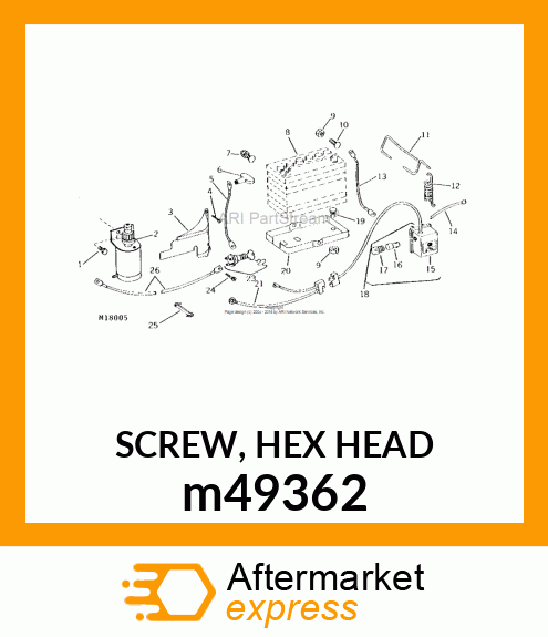 SCREW, HEX HEAD m49362