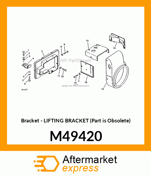 Bracket - LIFTING BRACKET (Part is Obsolete) M49420