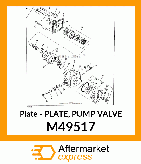 Plate - PLATE, PUMP VALVE M49517