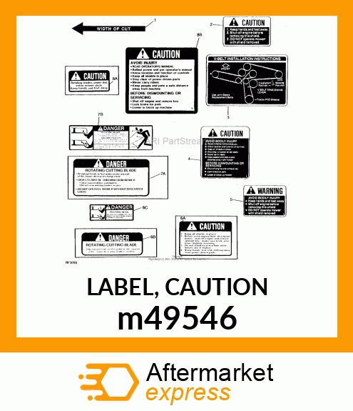 LABEL, CAUTION m49546