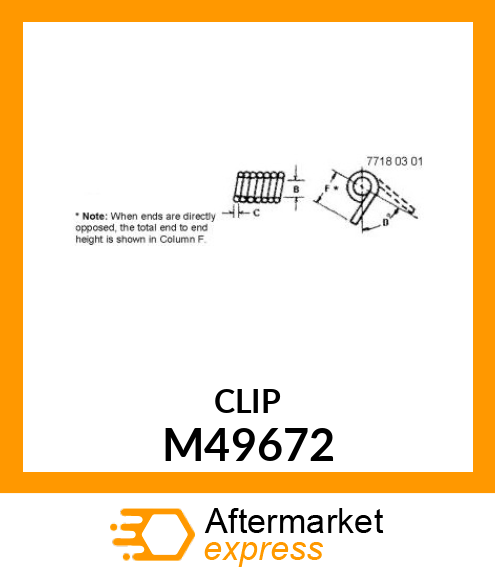 PTO RETURN SPRING M49672