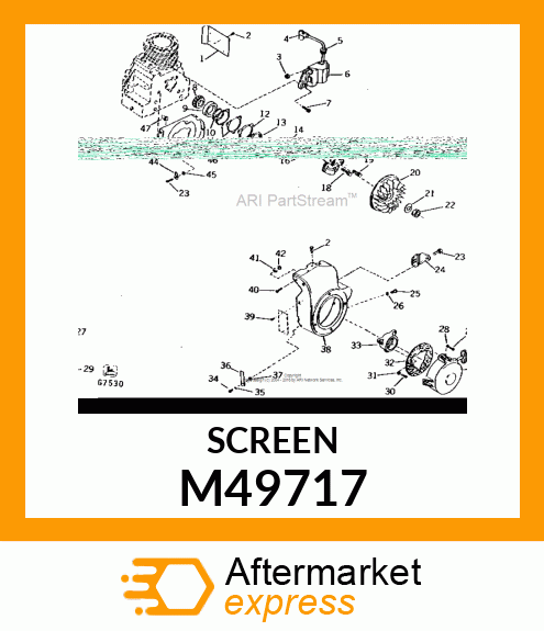 Screen - STARTER HUB SCREEN (Part is Obsolete) M49717