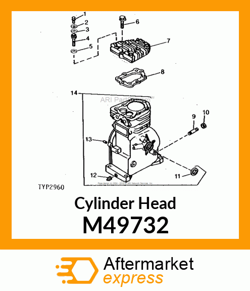 Cylinder Head M49732