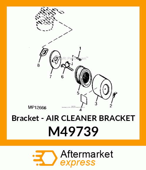 Bracket - AIR CLEANER BRACKET M49739