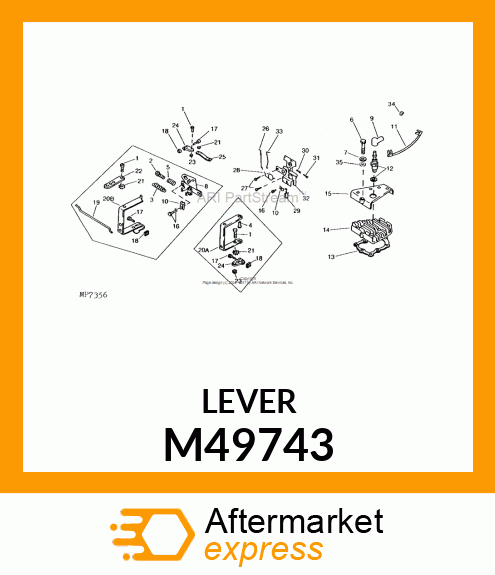 Lever M49743