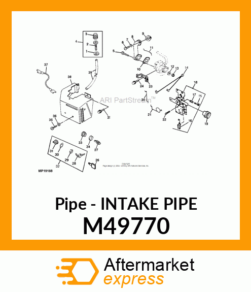 Pipe - INTAKE PIPE M49770